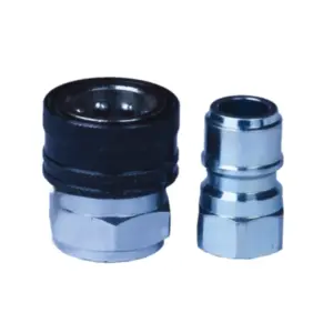 GT-K3 Non-valved Straight-through Steel and Brass Quick Coupler